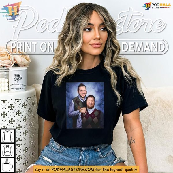 Post Malone Shirt, Jelly Roll Retro Step Brothers Graphic, Country Tour Tee