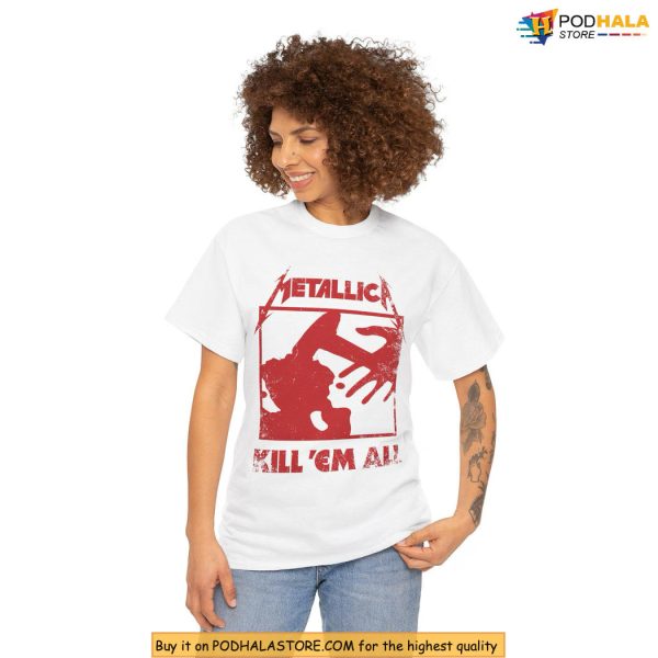Retro Kill Em All Metallica Shirt Celebrating 80s Metal Culture