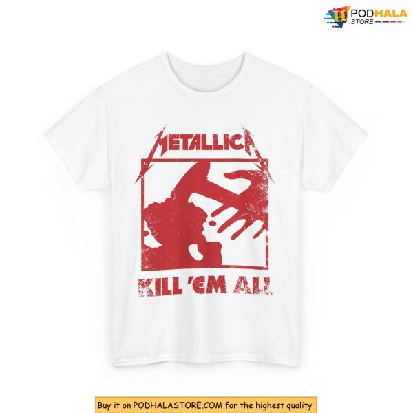 Retro Kill Em All Metallica Shirt Celebrating 80s Metal Culture