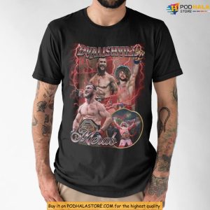 Retro UFC Action Collage Shirt Inspired By Merab Dvalishvili Merch 2