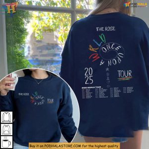 The Rose Shirt Once Upon A WRLD Tour 2025 Color Spiral Band Merch 2
