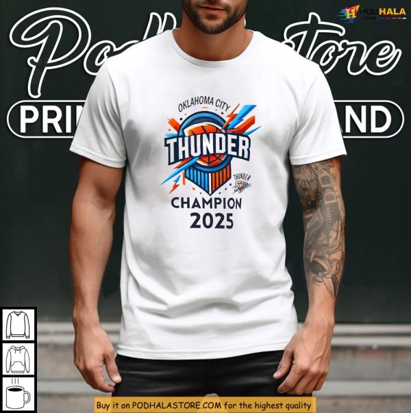 Thunder 2025 Champion Shirt, Celebrate OKC Finals Victory In Style