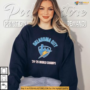 Thunder Champs Shirt Celebrating OKC 2025 NBA Title Victory Pride 2