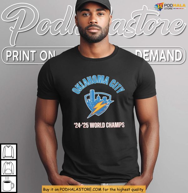 Thunder Champs Shirt Celebrating OKC 2025 NBA Title Victory Pride