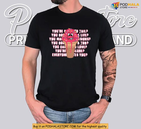 Y2K Ala Mode Shirt MSI Ice Cream Rage Aesthetic For Alt Fans