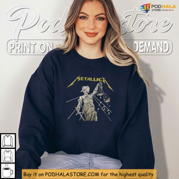 Youth Rock Metallica And Justice For All Shirt Iconic Album Graphic
