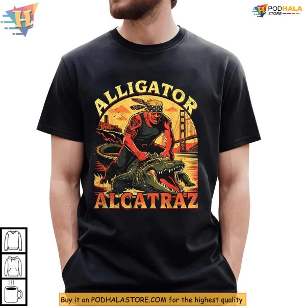 Alligator Alcatraz Shirt Anti Trump Graphic, Everglades Humor Statement