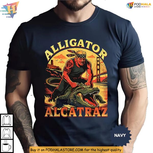 Alligator Alcatraz Shirt Anti Trump Graphic, Everglades Humor Statement