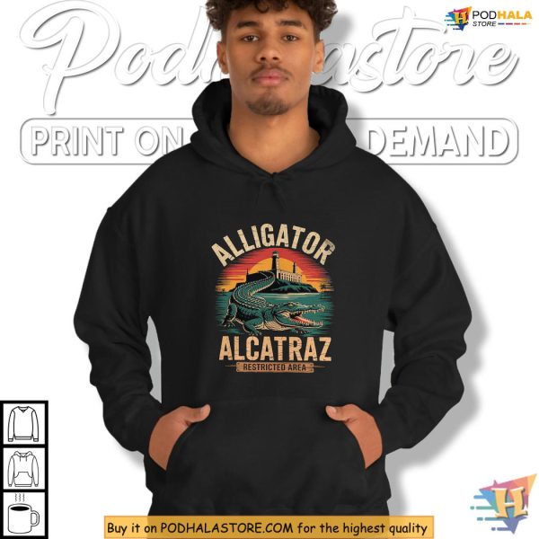 Alligator Alcatraz Shirt, Dark Humor Restricted Area Graphic