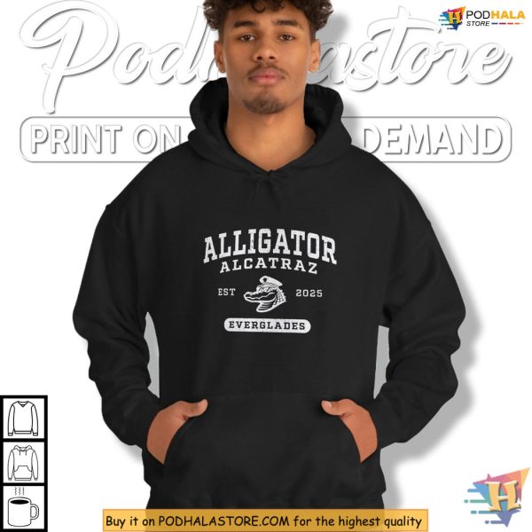 Alligator Alcatraz Shirt Florida Gator Everglades Vibe With Est 2025 Quote
