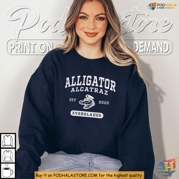 Alligator Alcatraz Shirt Florida Gator Everglades Vibe With Est 2025 Quote
