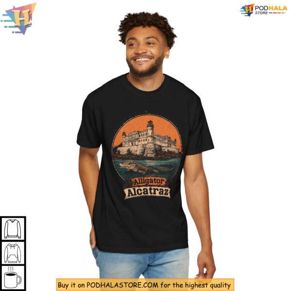 Alligator Alcatraz Shirt Florida Gator Prison Design Political Humor Wear