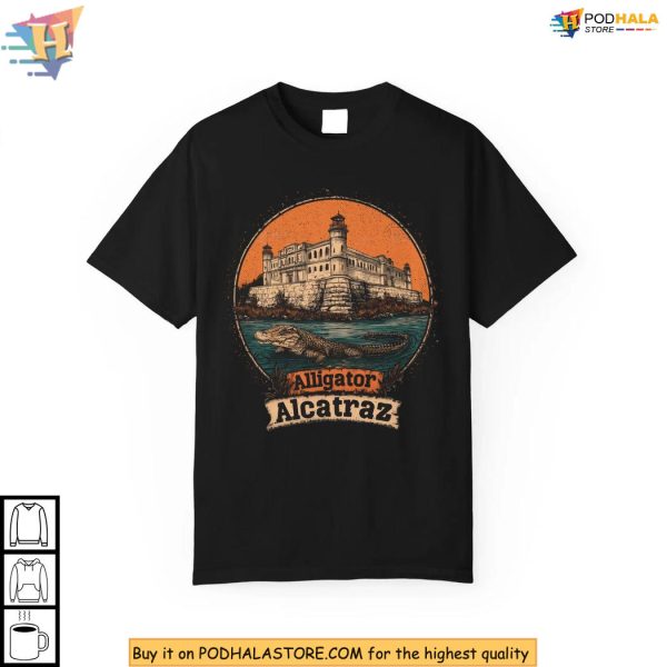 Alligator Alcatraz Shirt Florida Gator Prison Design Political Humor Wear