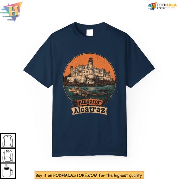 Alligator Alcatraz Shirt Florida Gator Prison Design Political Humor Wear