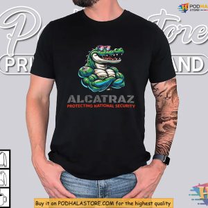 Alligator Alcatraz Shirt Florida Humor Protecting National Security Statement 3