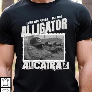 Alligator Alcatraz Shirt, Florida ICE Humor, Political Protest Statement Wear