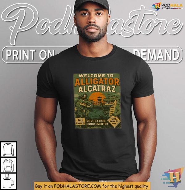Alligator Alcatraz Shirt, Florida Protest Wear, No Escape Satire Fashion