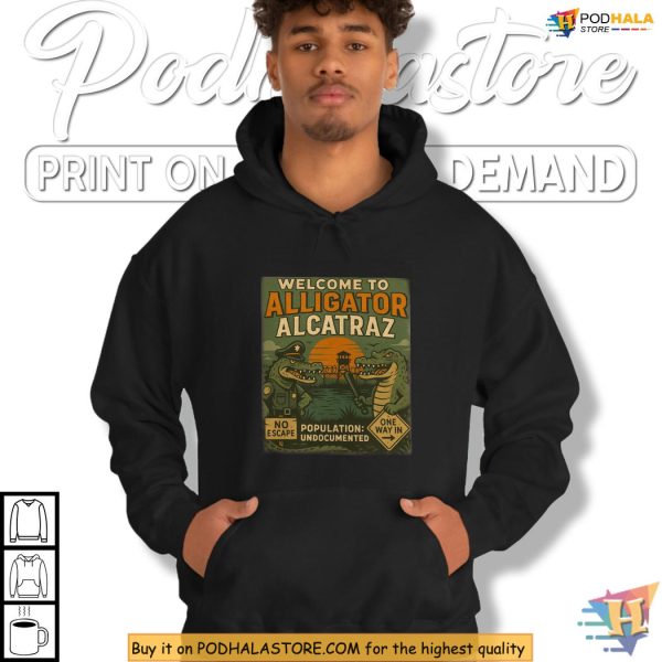 Alligator Alcatraz Shirt, Florida Protest Wear, No Escape Satire Fashion