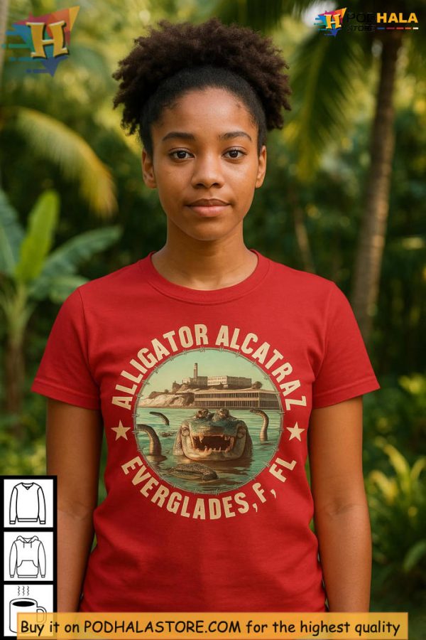 Alligator Alcatraz Shirt, Florida Satire Graphic, Viral Political Humor