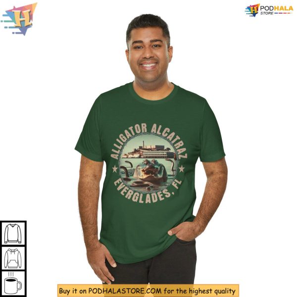 Alligator Alcatraz Shirt, Florida Satire Graphic, Viral Political Humor