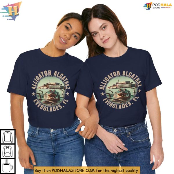 Alligator Alcatraz Shirt, Florida Satire Graphic, Viral Political Humor