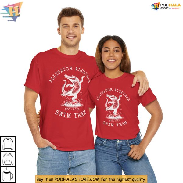 Alligator Alcatraz Shirt, Florida Satire Style, Swim Team Laugh Vibes