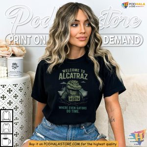 Alligator Alcatraz Shirt Funny Where Even Gators Do Time Political Meme 2