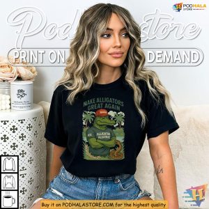 Alligator Alcatraz Shirt, MAGA Gator ICE Florida Political Humor Apparel