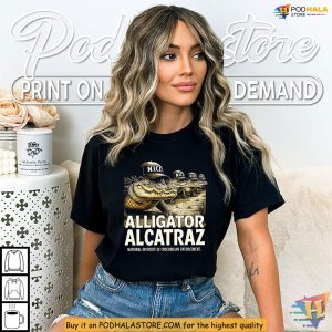 Alligator Alcatraz Shirt Swamp Patrol N I C E Crocodile Meme Apparel