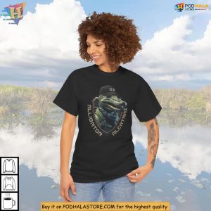 Alligator Alcatraz Shirt With ICE Cap Meme Florida Political Humor 2
