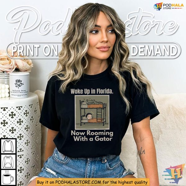 Alligator Alcatraz Shirt, Woke Up In Florida Meme, Funny Gator Politics