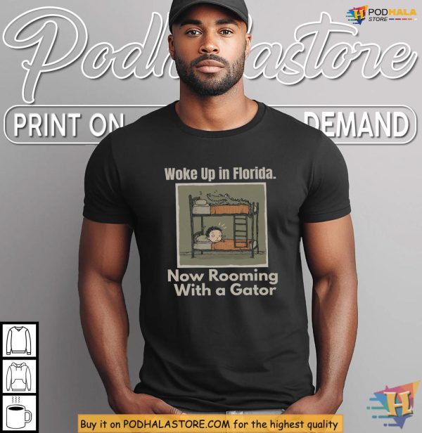 Alligator Alcatraz Shirt, Woke Up In Florida Meme, Funny Gator Politics