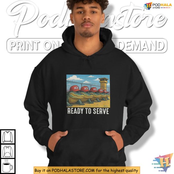 Alligator Alcatraz Shirt anti trump ready to serve funny border humor
