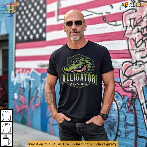 Alligator Alcatraz Shirt flaunts edgy political art perfect for summer fun