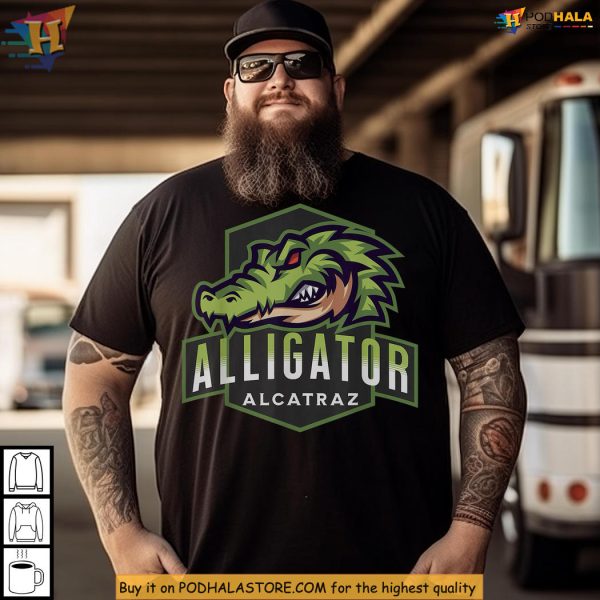 Alligator Alcatraz Shirt flaunts edgy political art perfect for summer fun