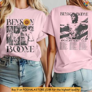 Benson Boone Shirt Celebrate American Heart Tour With Iconic Prints 2