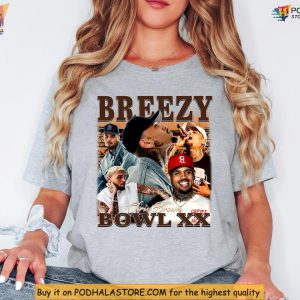 Chris Brown Shirt Breezy Bowl XX Vibe Fan Concert Gift Viral Hiphop 4