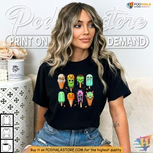 Creepy Candy Skull Drip Halloween Shirt Must Have Party Look 3