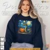Funny Pumpkin Nessie Shirt, Starry Night Laughs Under Halloween Sky
