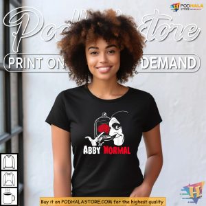 Halloween Costume Shirt With Abby Normal Scene For Retro Movie Fans 3