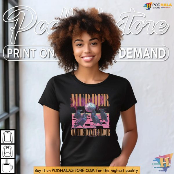 Halloween Shirt Crows Strike The Dance Floor With Electric Thunder