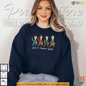 Just A Horror Goose Shirt Goose Slasher Vibes For Halloween Party Fans 3