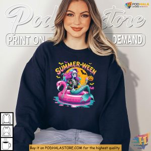 Quirky Mermaid Skeleton Shirt Gives Summerween A Spooky Beach Spin
