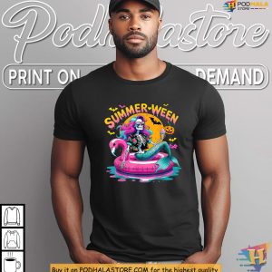 Quirky Mermaid Skeleton Shirt Gives Summerween A Spooky Beach Spin 4