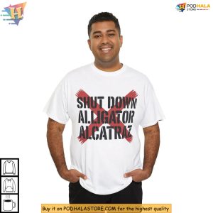 Shut Down Camp Alligator Alcatraz Shirt, Florida Meme Protest Apparel