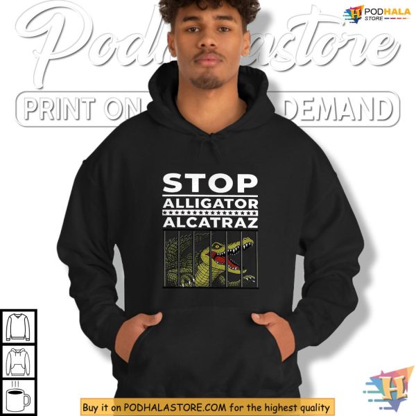 Stop Meme With Alligator Alcatraz Shirt, Florida Swamp Protest Style