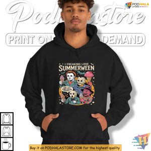 Summerween Shirt For Ice Cream Lovers With Freddy Michael Jason Laughs 2