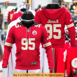 Chris Jones Kansas City Chiefs American Football Conference Champions Hoodie Zip Hoodie