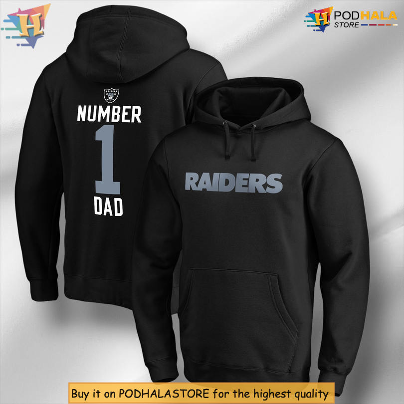 #1 Dad Pullover Edition Las Vegas Raiders Pullover Hoodie Gift for Fans