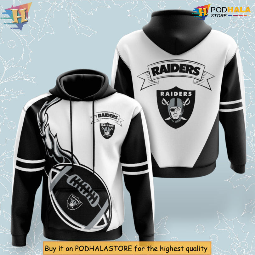 3D All Over Print Option Las Vegas Raiders Unisex Hoodie NFL Teamwear